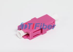 China LAN Network OM4 Purple Color Fiber Optic Adapter with PBT Housing factory