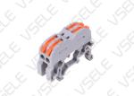 Push Type Din Rail Earth Terminals Connector Copper Tin Plating Diversion Bar