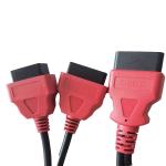 Red Connector Obd2 Adapter Cable Length 30cm 16 Pin Male To 2 Female
