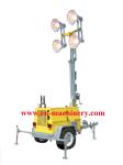 Mobile Light Tower Generator Hand Elevated Solar Type Lighting Tower