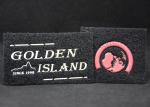 2D 0.5mm Silver Embossed Patches Female Velcro Hard PVC