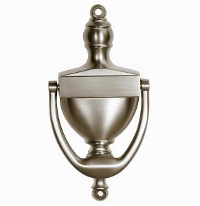China 160mm Height Brushed Nickel Door Knocker Polished Easy For Installation on sale