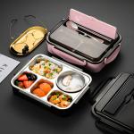Large Capacity Metal Bento Lunch Box Black