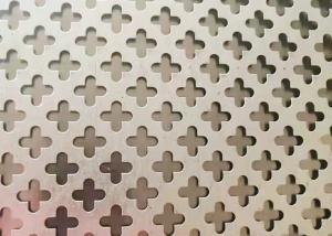 China 36inch width 96inch length Perforated Metal Panel Facade Four Leaf Hole factory