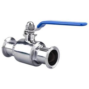 China 2 Way Straight Ball Valve DIN SMS WZ Sanitary Stainless Steel 304 316 316L Tri Clamp factory