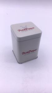 China Metal Child Proof Square Tin Box / Food Grade Tin Packaging Containers factory