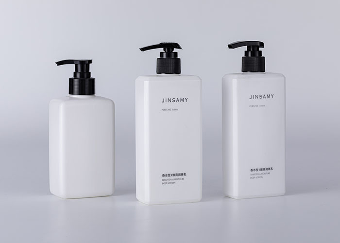500ml Shower Gel HDPE Shampoo Bottle With Lotion Pump