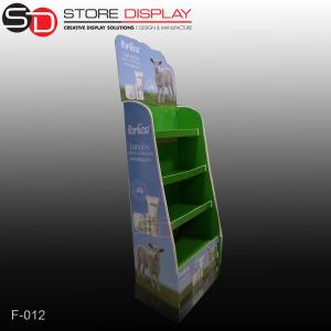 China three tiers floor display stand for skincare products factory