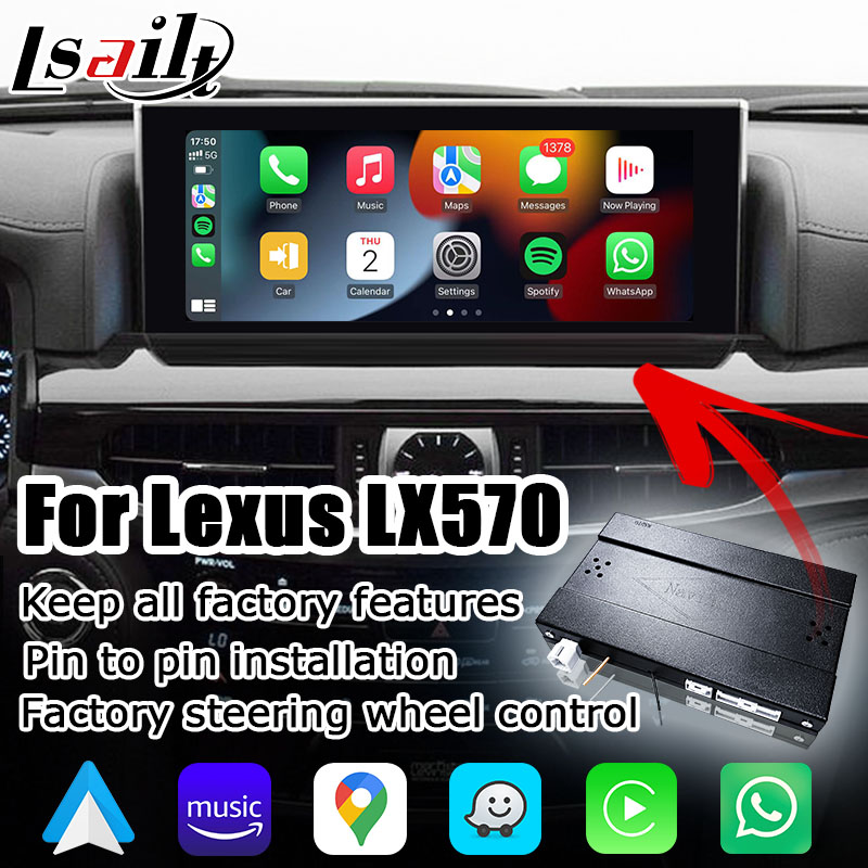 Lexus LX570 LX450d wireless carplay android auto multimedia interface screen mirroring Lsailt