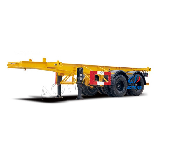Direct 40FT Skeleton Container Transport with 2 3 Axles 12R22.5 Tires 10 Leaf Springs