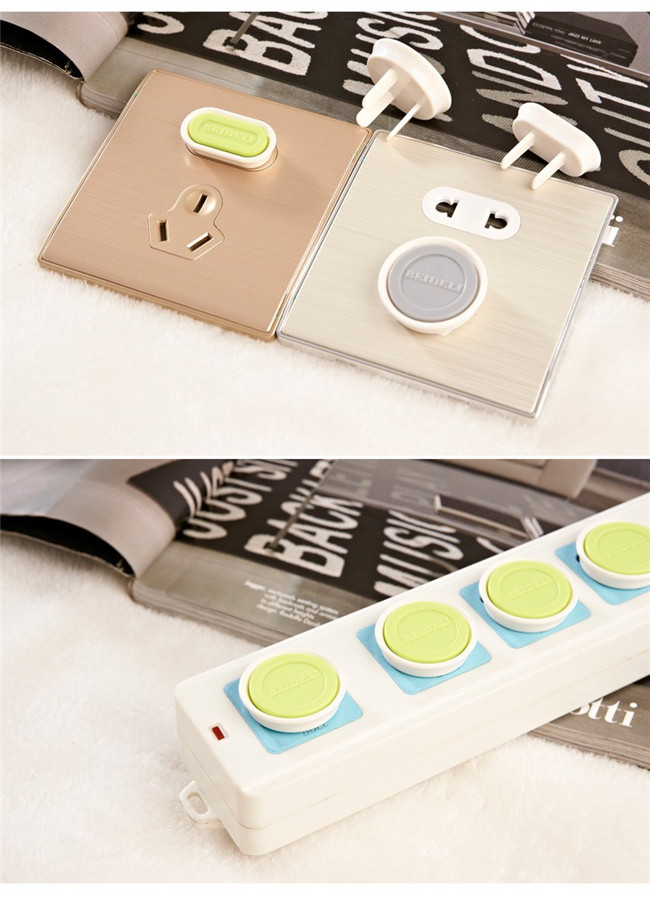 Baby Care Child Safety Outlet Covers Plastic ABS Socket Plugs SGS Certificated