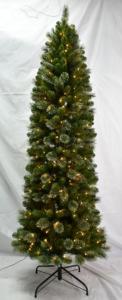 China 7FT Artificial Christmas Trees With 5mm 300LED Lights factory