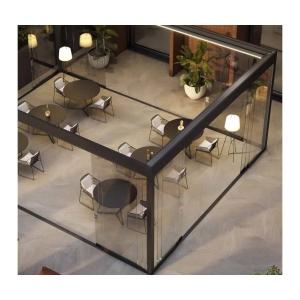China Customized Size Glass Houses for Outdoor Living Smooth Surface Aluminum Frame Sunroom factory