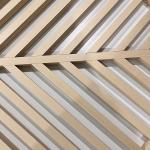 Extruded Baffle Aluminum Metal Ceiling Screen 600x600x30mm Light Weight