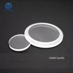 Quartz Glass Dia 25mm Thickness 1mm Fused Silica Plate Round Shaped Step Quartz