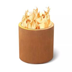 China Outdoor Camping Fire Pit Corten Steel Wood Burning Stove For Cooking And Heater factory