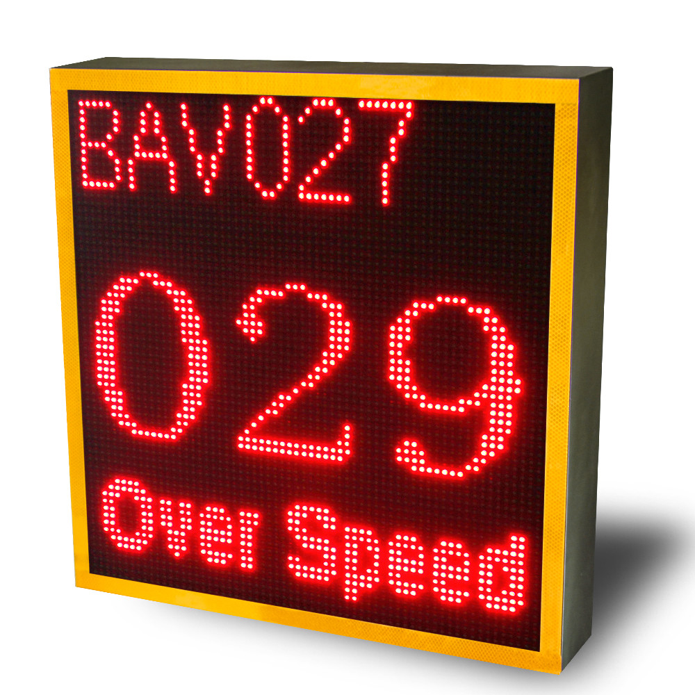 WIFI Connection LPR Traffic Speed Sign With Safe Drive LED Limited Sign