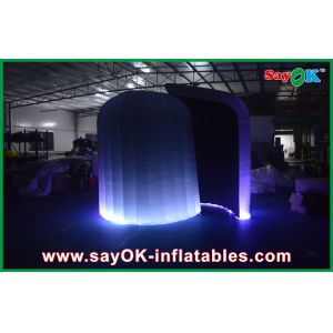 Inflatable Photo Booth Enclosure Customized Lighting Round Inflatable Photo
