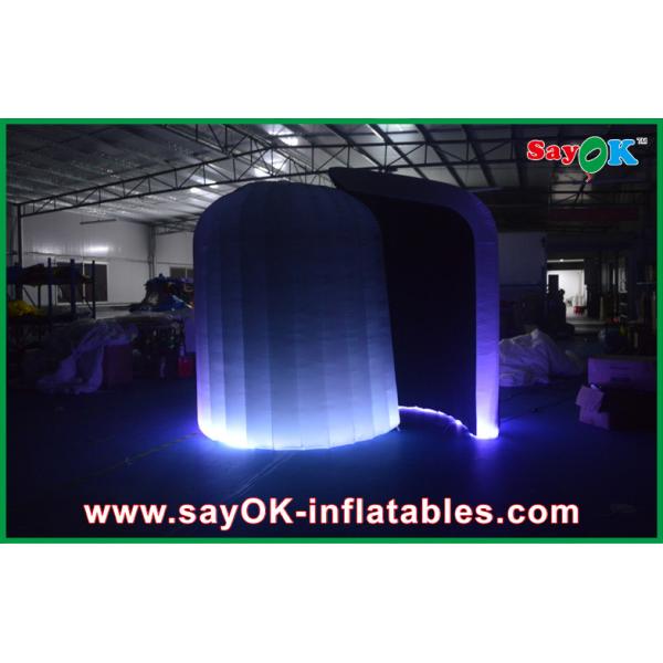Inflatable Photo Booth Enclosure Customized Lighting Round Inflatable Photo