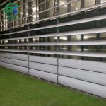 Silver Decoration Aluminum Sun Shade System Louvers European Standard Strip