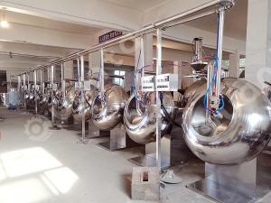 China High Efficiency Tablet Coating Machine / Industry Pan Coating Machine factory
