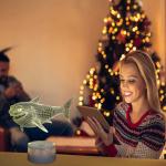 7 Colors RGB Shark Gifts 3D LED Illusion Lamps For Girls Bedroom