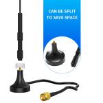 Stable Signal Dual Band Outdoor Car DAB Rubber Loop Spring 4G Magnetic Base