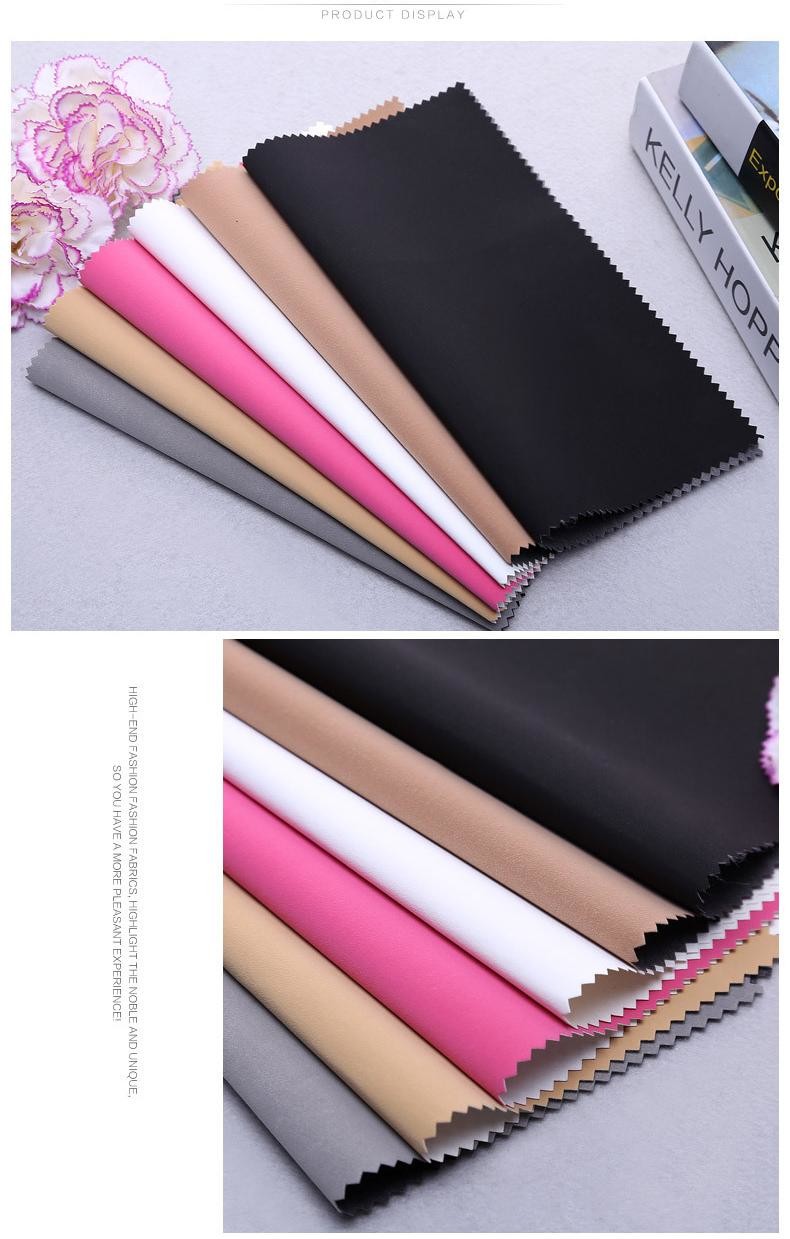 Rich Velvet PU Shoe Leather Antibacterial Faux Leather Type PU Breathable