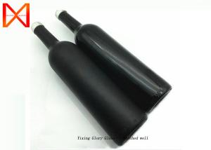 China Matte Appearance Empty Glass Wine Bottles Delicate Finish Clear Outline factory