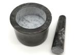 Polished Marble Granite Stone Mortar And Pestle Set For Kitchen Grinding Herb