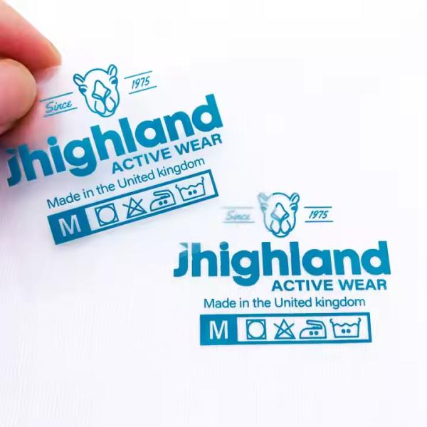 Heat Transfer DTF Label Custom T-Shirt Neck Label Design Logo Name Tag Iron on