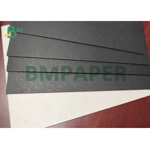 High Stiffness 1.5mm 2mm Solid Black Paperboard With Grey Back Board