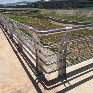 China Satin Polished Stainless Steel Handrail Outdoor OEM Guard Rail Balcony factory