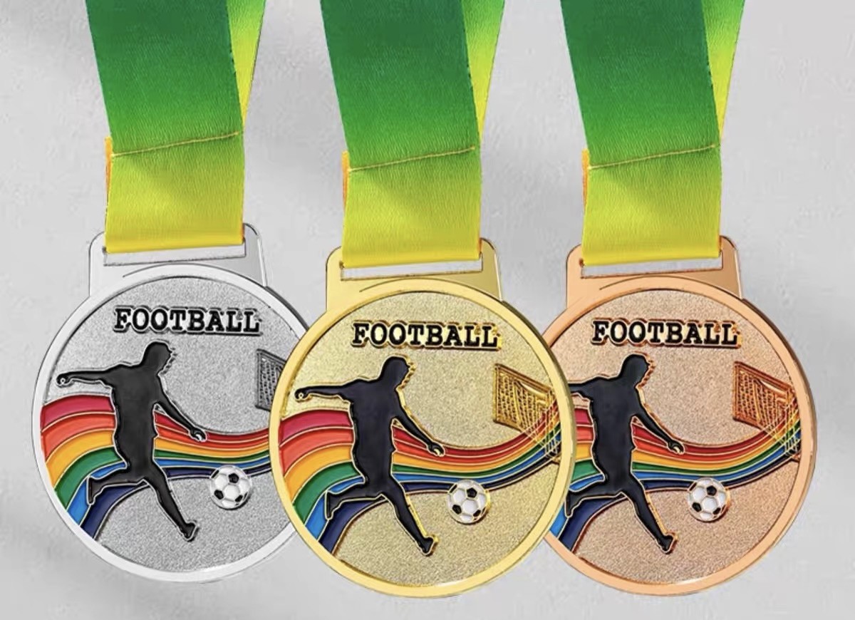 Letterpress Printing Custom Football Medals Generic Laser Engraving Martial Arts Judo Medals