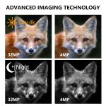 Outdoor Wildlife Hunting Camera up to 512GB Storage 32MP 4K at 30fps KW866 0.25s