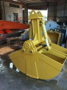 China 2200mm Length Excavator Clamshell Bucket Rotating Hydraulic Clamshell Grab Bucket factory
