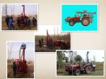 Shothole blasting Tractor drilling rig