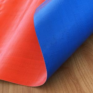 China China Blue / Orange Plastic Poly Tarps / PE Tarpaulin factory