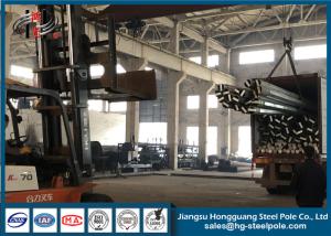 China Overhead Transmission Electrical Power Pole , Customized Stainless Steel Pole factory