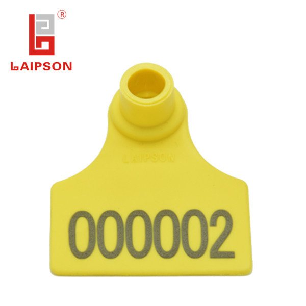 48*41mm Animal Small Ear Tags , RFID Electronic Tag 5 Colors Available
