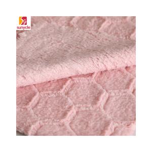 China Soft 220gsm Shu Velveteen Plain Knitting Fabric Water Soluble factory