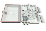 ABS Plastic Fiber Optic Splitter Box , 16 Cores FTTH Terminal Box Rainfall