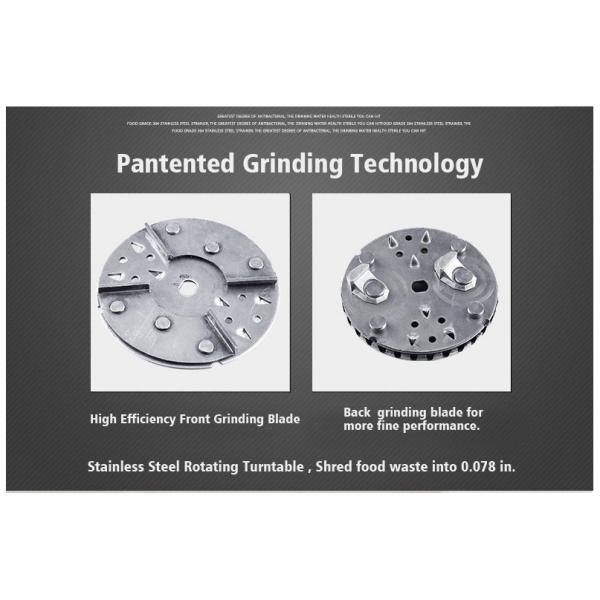 Stainless Steel Grinding Chamber and Continuous Feed Type 2018 Enviroment friendly food waste disposal