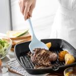 Rustless Non Toxic Wooden Cooking Utensils , Odorless Silicone Wood Utensil Set