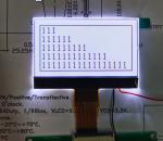 1.64 inch mono LCD display,FSTN/POSITIVE/transflective, 1/64Duty,1/9Bias, 128x64