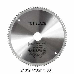 China 6600RPM TCT Circular Saw Blade 80T , Multi Functions Rotation Cutting Tools factory