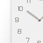 12 Inch Nordic Silent Square Kichen Wall Clocks White Grey Black Wooden Wall