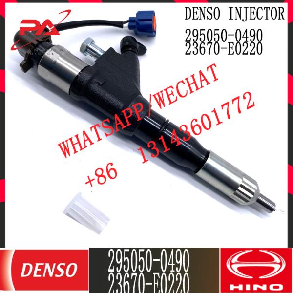 23670-E0220 DENSO Diesel Common Rail Injector 295050-0490 For HINO