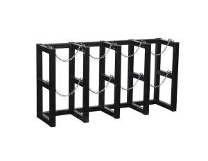 China Metal Fab Oxygen Cylinder Rack OSHA 4 Cylinder Gas Bottle Rack factory