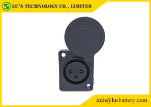 China Black Color Battery Accessories XLR Female Connector ABS / PC Material factory